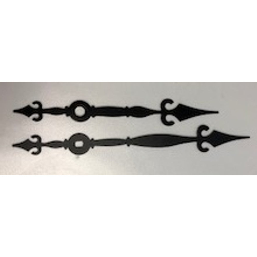 4 1/4in Minute hand length - Unique w/ tail Style Hands - For Quartz I shaft type – part IQH19