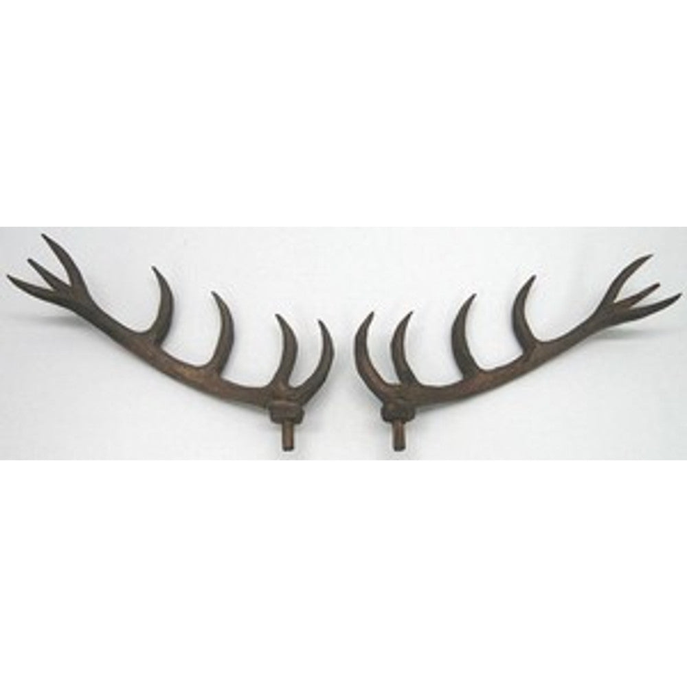 Wood Antlers - Size: Approx 5 1/4in - fits deer head ADH80 – part AA05WS