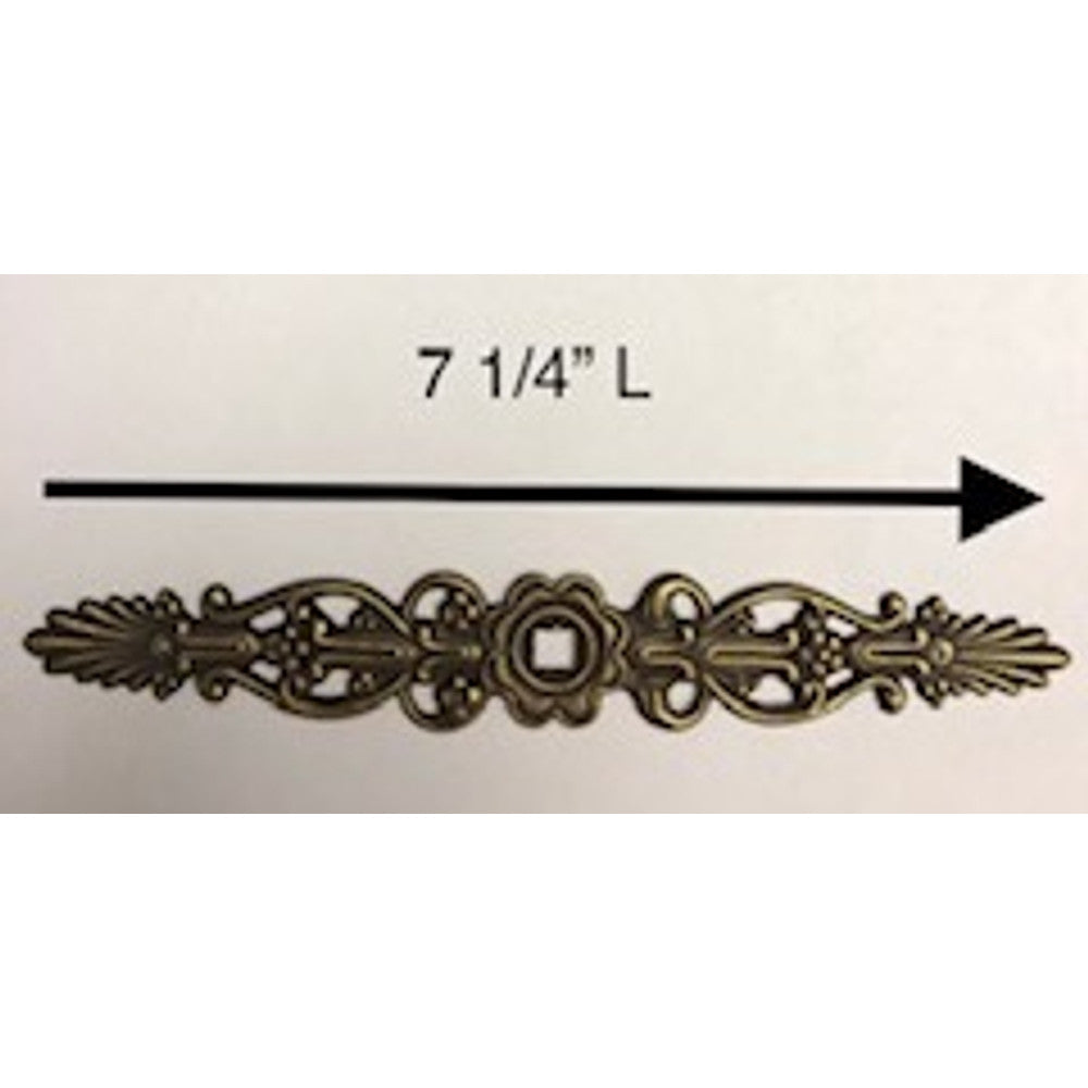 Cast Escutcheon Plate 7 1/4in L Antique finish – part JDLEP4