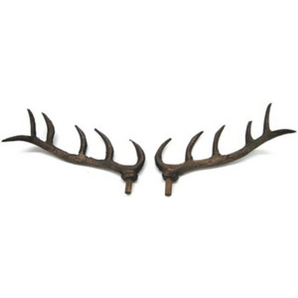 Wood Antlers - Size: Approx 4 1/4in-4 3/4in - fits deer head ADH70 – part AA04WS