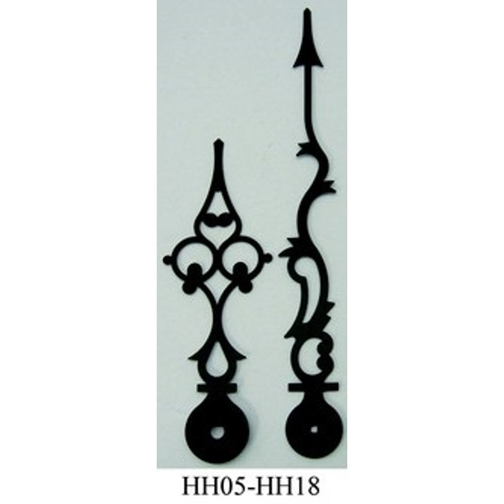 6 1/4in Minute hand length - Serpentine Style hands - Mechanical - For Hermle / Kieninger / New Urgos Movements – part HH13