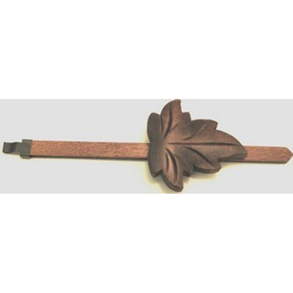 Maple Leaf Style Cuckoo Pendulum - Length 7in - For 1 day movement - Walnut Finish – part AP10