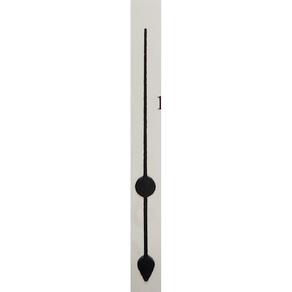 Second Hand - Quartz -1 3/8in - Black – part IQSH1