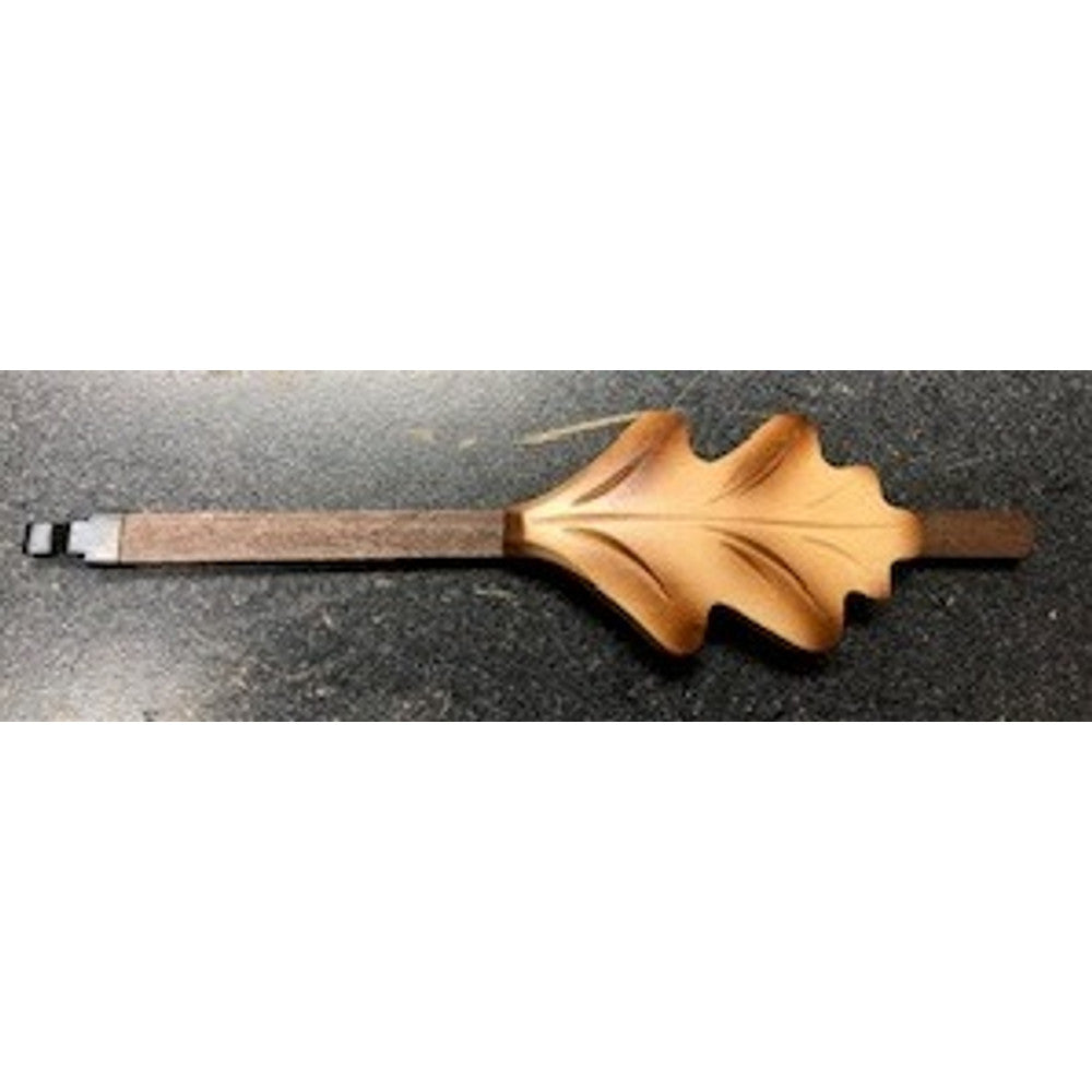 Oak Leaf Style Cuckoo Pendulum - Length 8in - For 8 day movement - Natural Finish – part AP21NAT