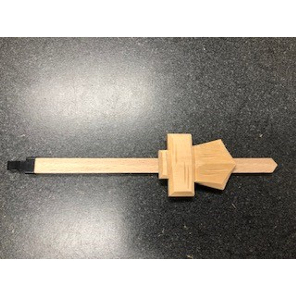 Chalet Style Cuckoo Pendulum - Length 170mm - For 1 day movement - Raw, unfinished – part AP30RAW