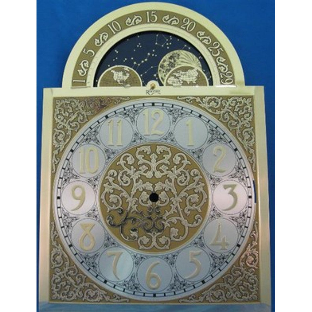 Dial-Grandfather Shape- for Hermle 451-053 Movt.- 11in W x 15.5in H – part RWD226M
