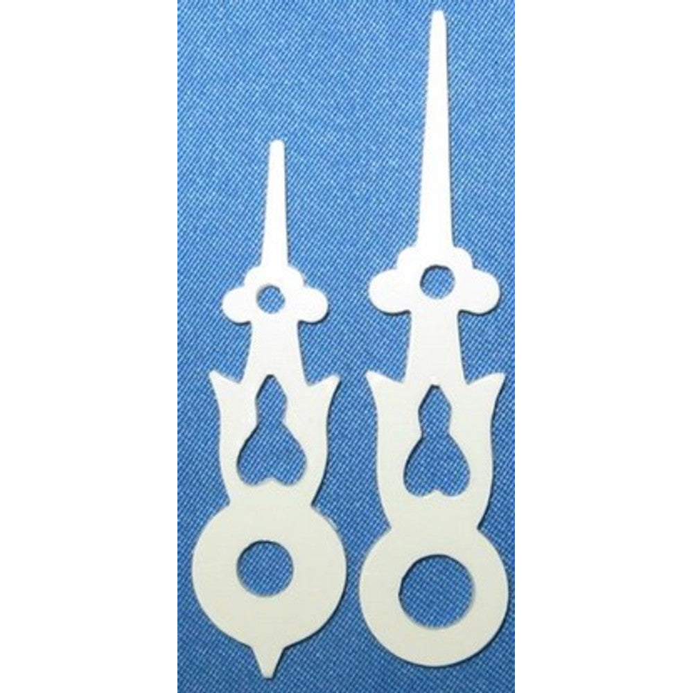 Cuckoo Hand with Round Hole - Plastic White - Size 43mm = 1 3/4 in * these can be used on Hubert Herr but center hole would…