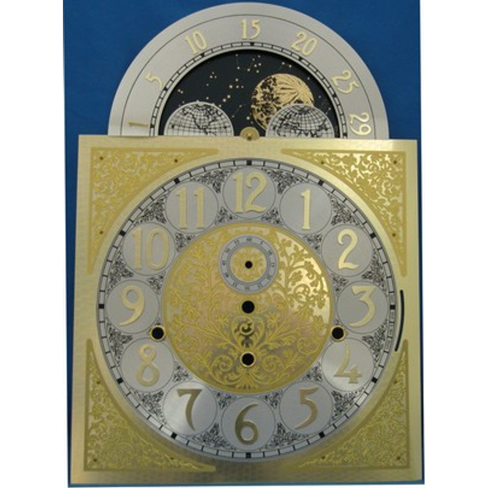 Dial-Grandfather Shape- for Hermle 1161-850 Movt.- 11in W x 15.5in H – part HD1161-850