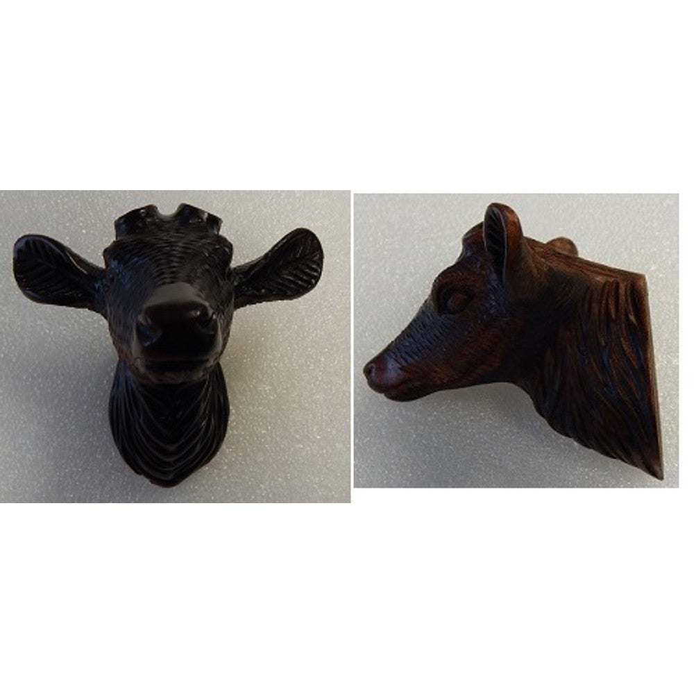 Deer head - wood - Fits 14" hunter tops (measure top piece at widest point) – part ADH80