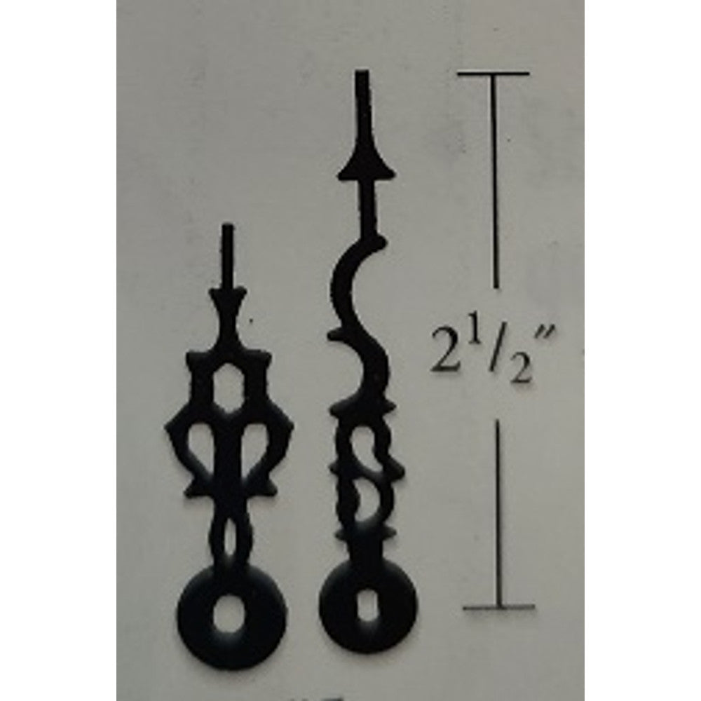 2 1/16in Minute hand length - Serpentine Style Hands - For Quartz I shaft type – part IQH13