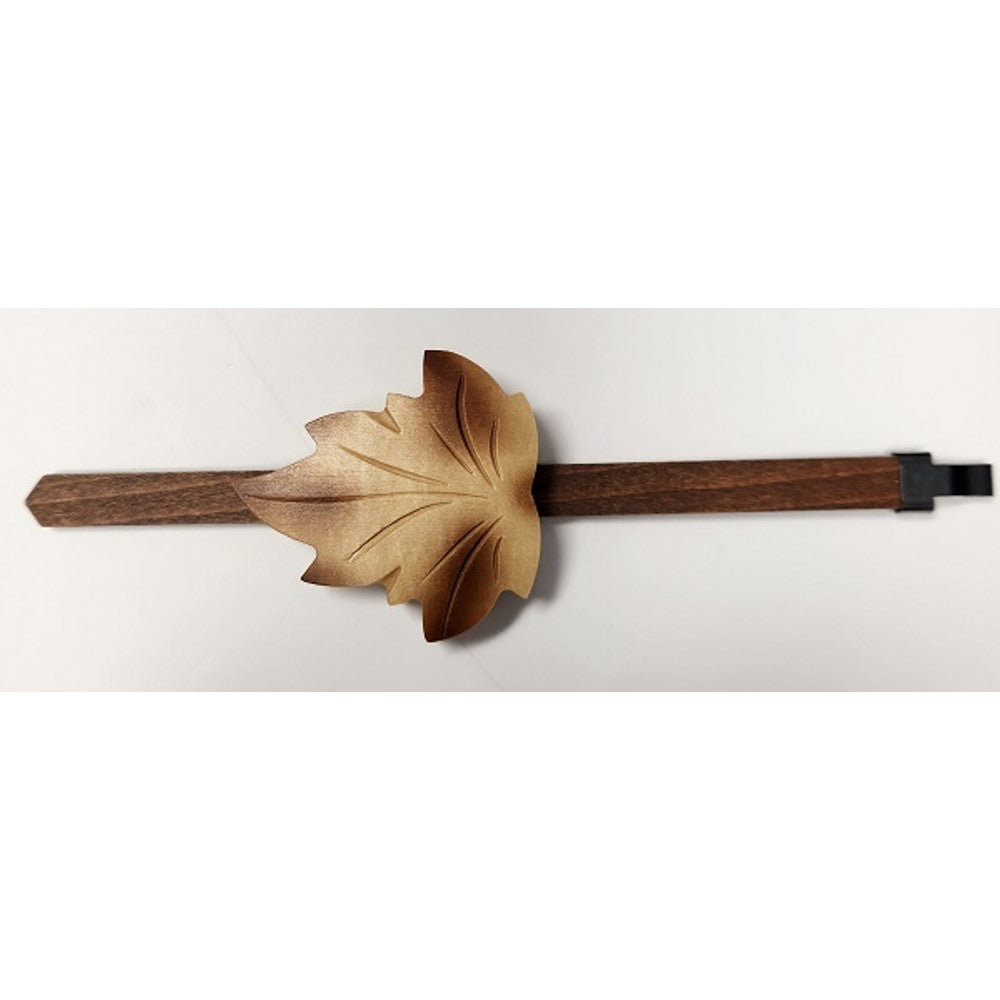 Maple Leaf Style Cuckoo Pendulum - Length 7in - For 1 day movement - Natural finish – part AP10NAT