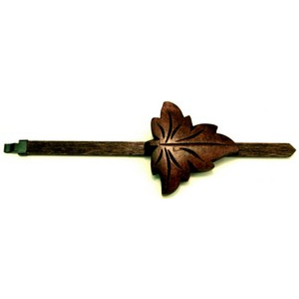 Maple Leaf Style Cuckoo Pendulum - Length 8in - For 8 day movement - Walnut finish – part AP11