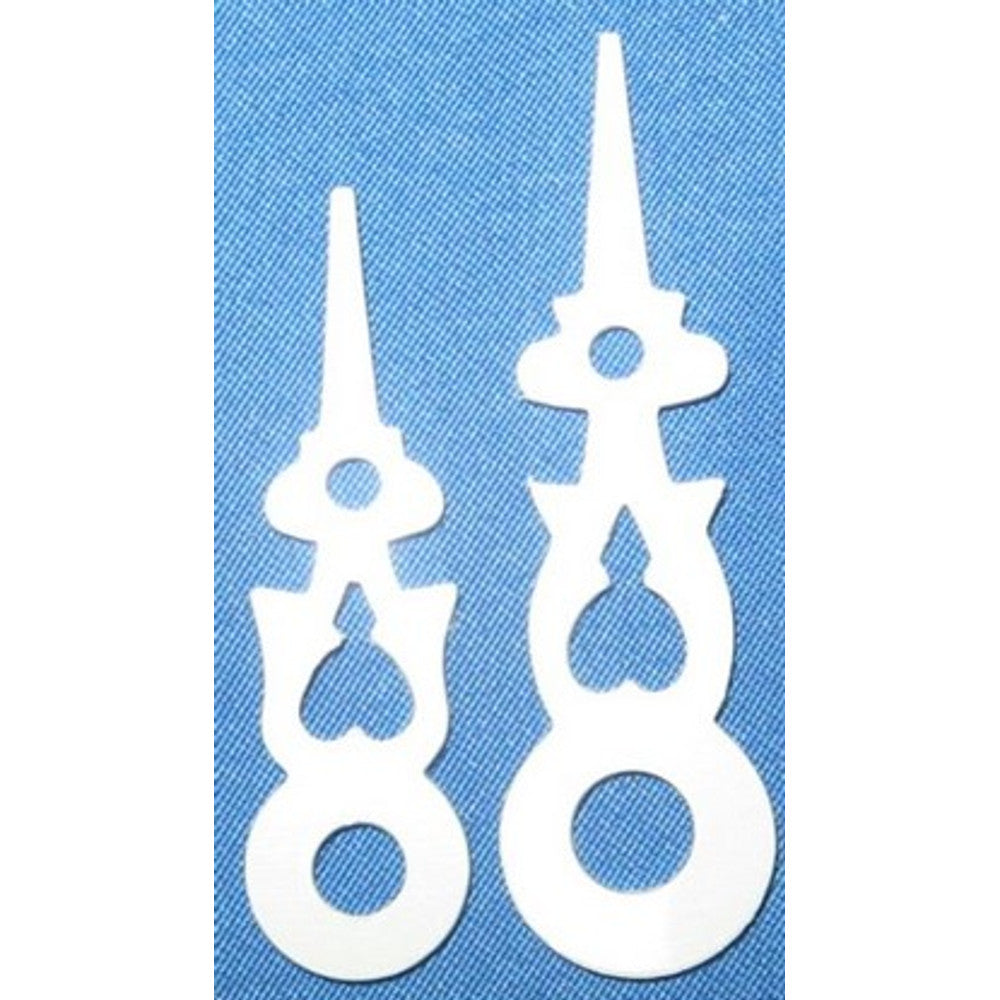 Cuckoo Hand with Round Hole - Plastic White - Size 36mm = 1 1/2 in * these can be used on Hubert Herr but center hole would…
