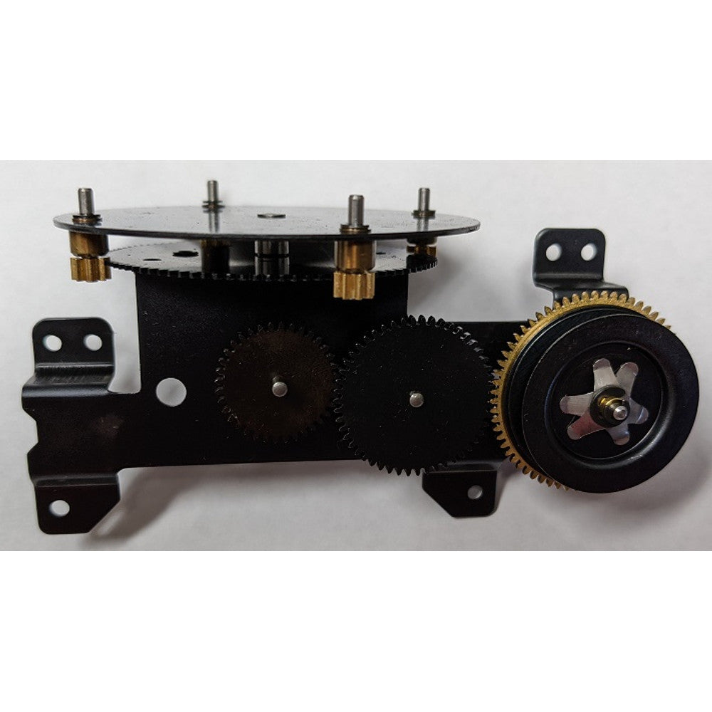 Dancer platform #34 Width to outer edge of gear 4 5/8in. Center to Center of bottom mounting holes 3 1/16in. Center to cente…