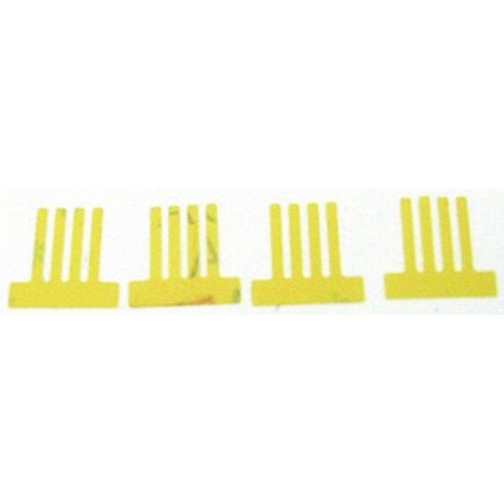 Dampers for comb of music unit - sold in 4 piece set = 16 fingers total – part AMB/DAMP/4