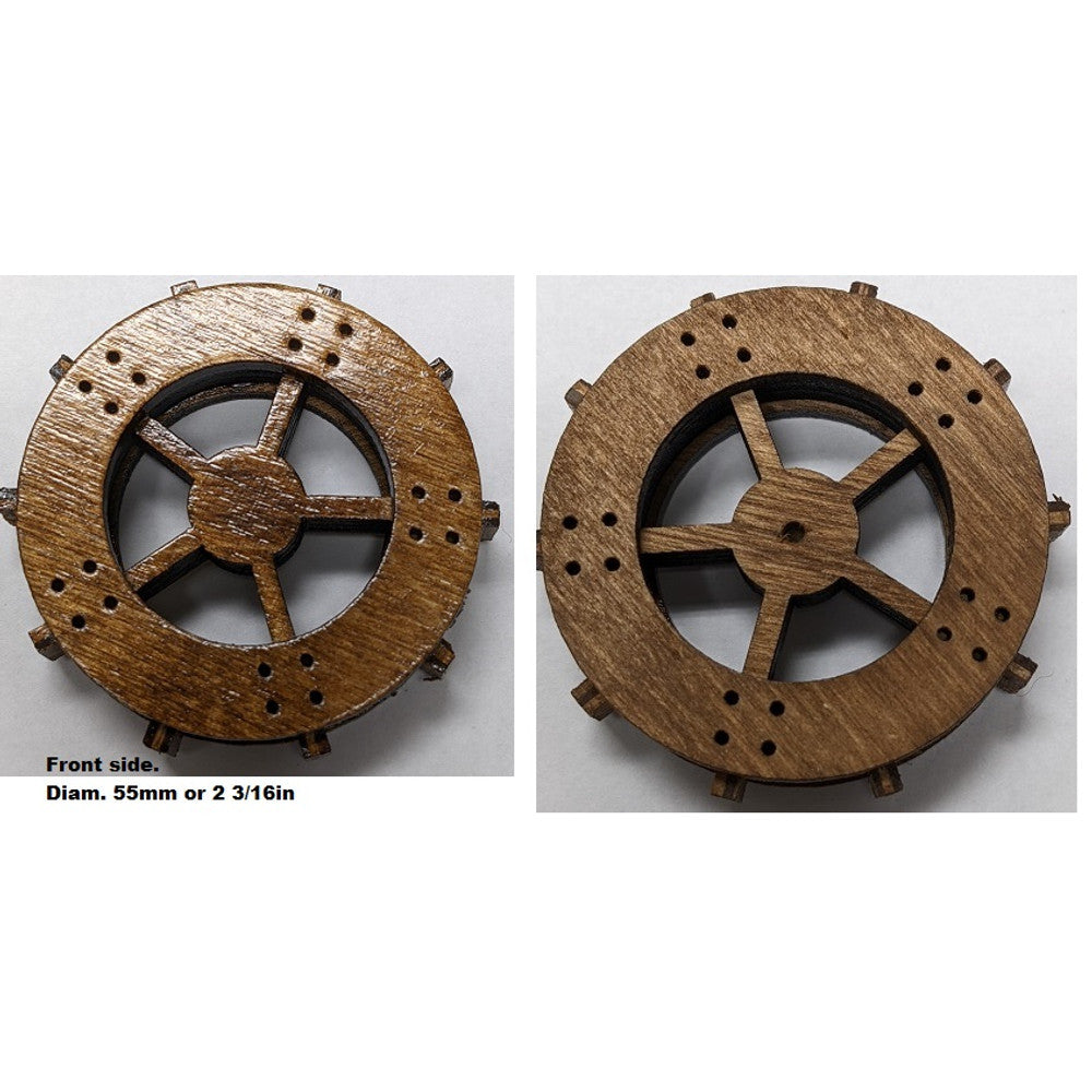 Water Wheel 55mm or 2 3/16in Diam.- Accessory for EQMT battery cuckoo – part EQMT/WW