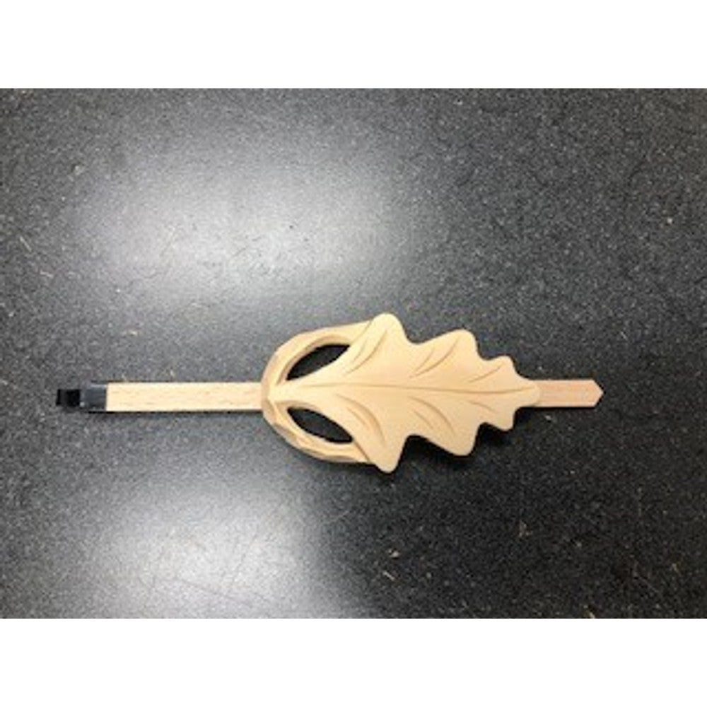 Oak Leaf with Top Ring Style Cuckoo Pendulum - Length 190mm - For 8 day movement - Walnut Finish – part AP65RAW