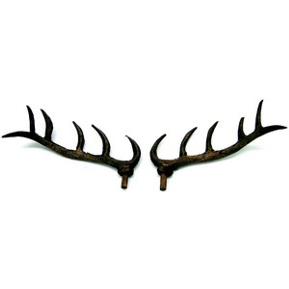 Wood Antlers - Size: Approx 3in-3 1/4in - fits deer head ADH60 – part AA03WS