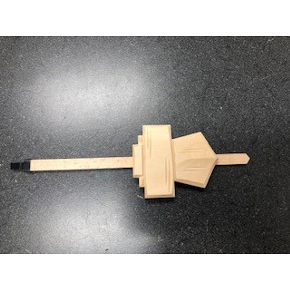 Chalet Style Cuckoo Pendulum - Length 210mm - For 8 day movement - Raw, Unfinished – part AP32RAW