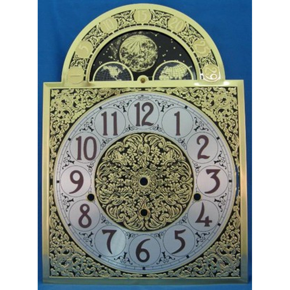 Dial-Grandfather Shape- for Hermle 461-853 Movt.- 11in W x 15.5in H – part RWD191M