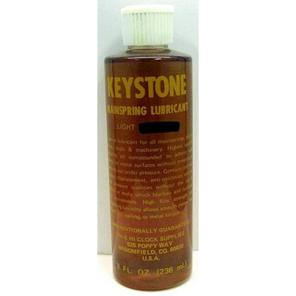 Keystone Light Grade is excellent for english, french, alarm, pocket watch & all delicate mainsprings – part XKL