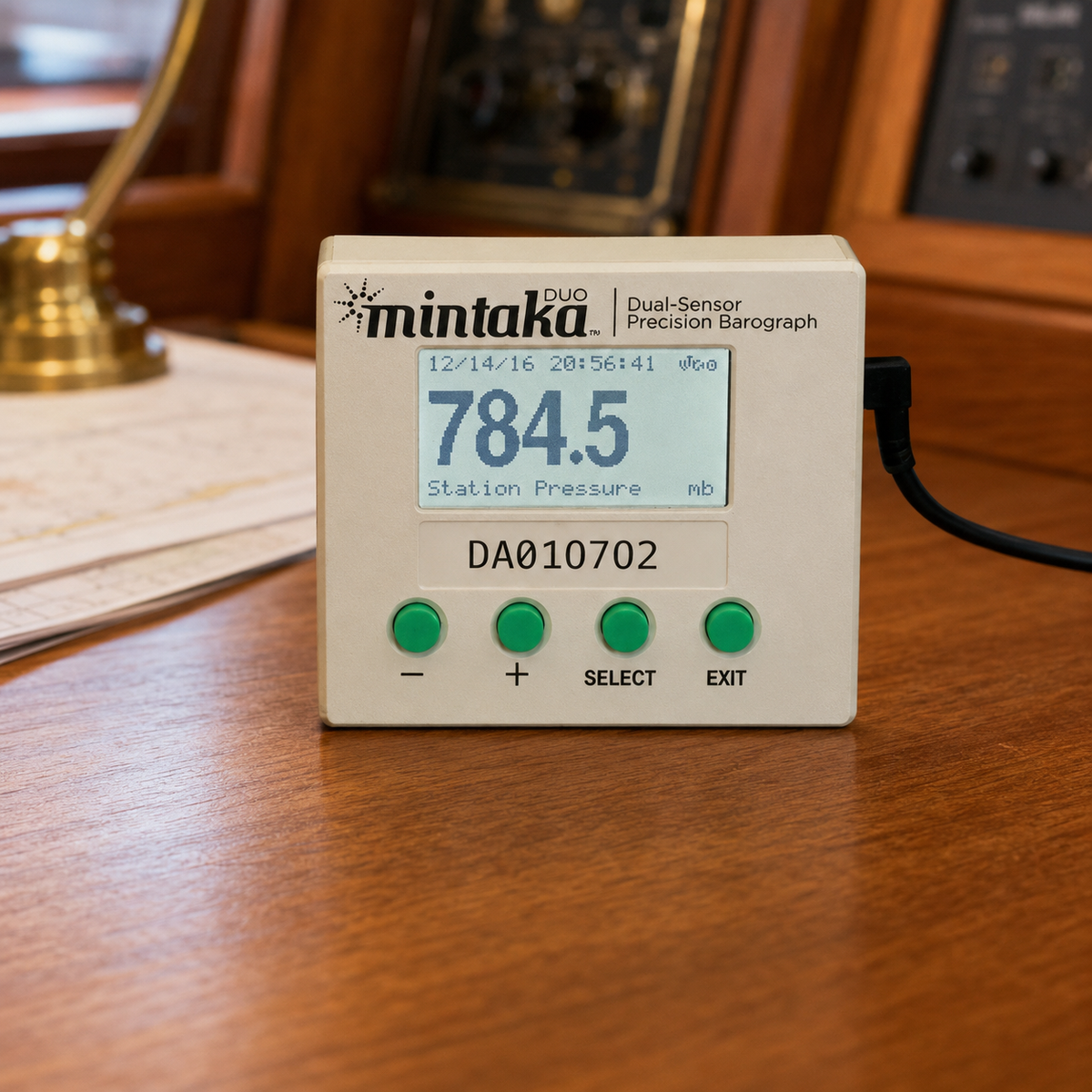 Weems & Plath Mintaka Duo Sensor Digital Barometer — lifestyle view