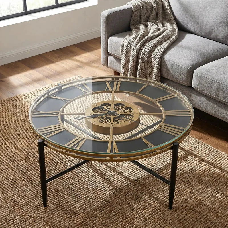 Howard Miller clock table in a refined living space